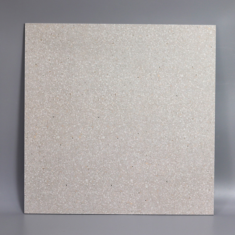 گلدان های کوچک خاکستری سفید 60x60cm کفپوش روستیک کاشی چینی Terrazzo