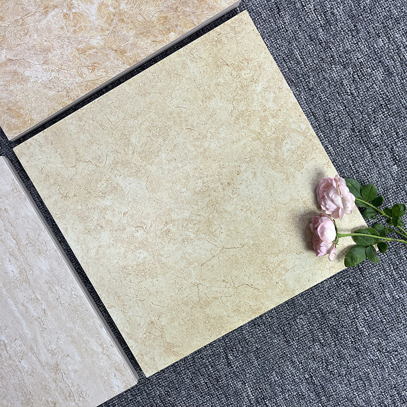 طراحی کف مدرن کاشی و سرامیک لعابدار حمام چینی نارنجی روشن 30 در 30 سانتی متر