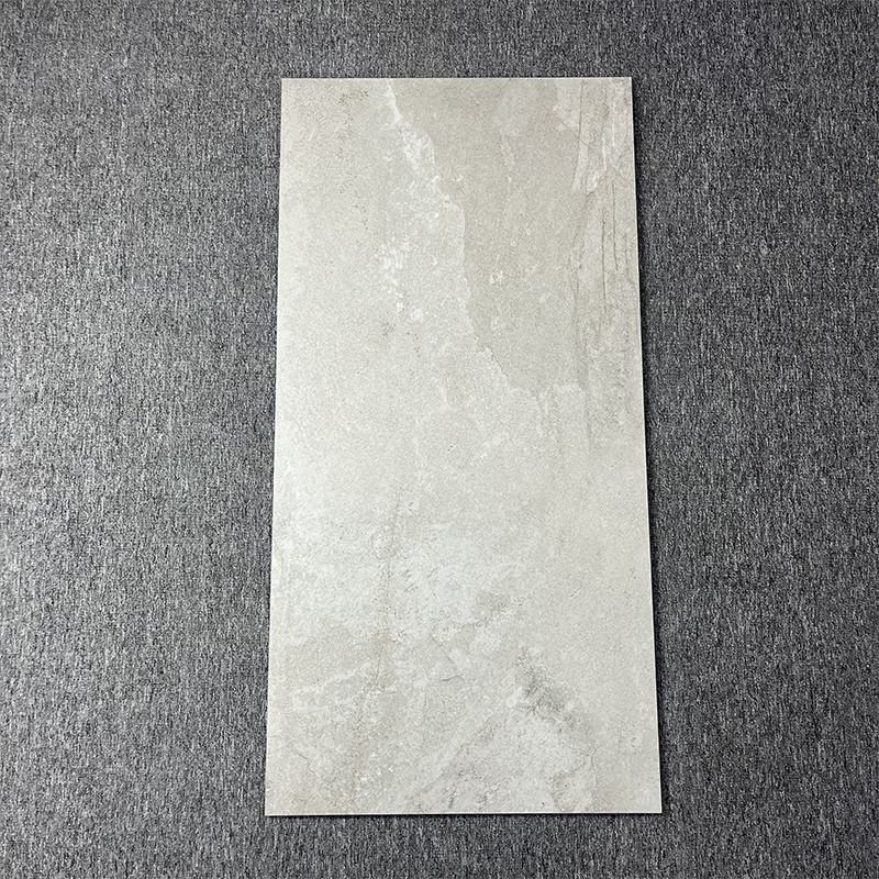 کاشی‌های دیواری بافت‌دار 1200x600 و مقاوم در برابر پوشیدن خاکستری نیمه مات وابی سابی روستیک