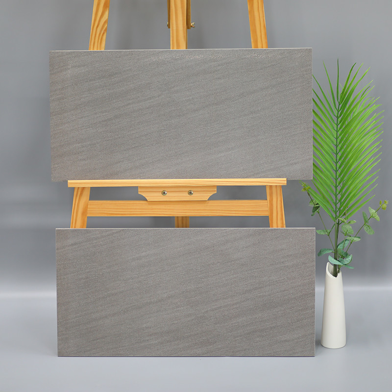 کاشی روستیک چینی فوشان 300*600 میلی متر رنگ خاکستری تیره بدون لغزش برای هتل خانه