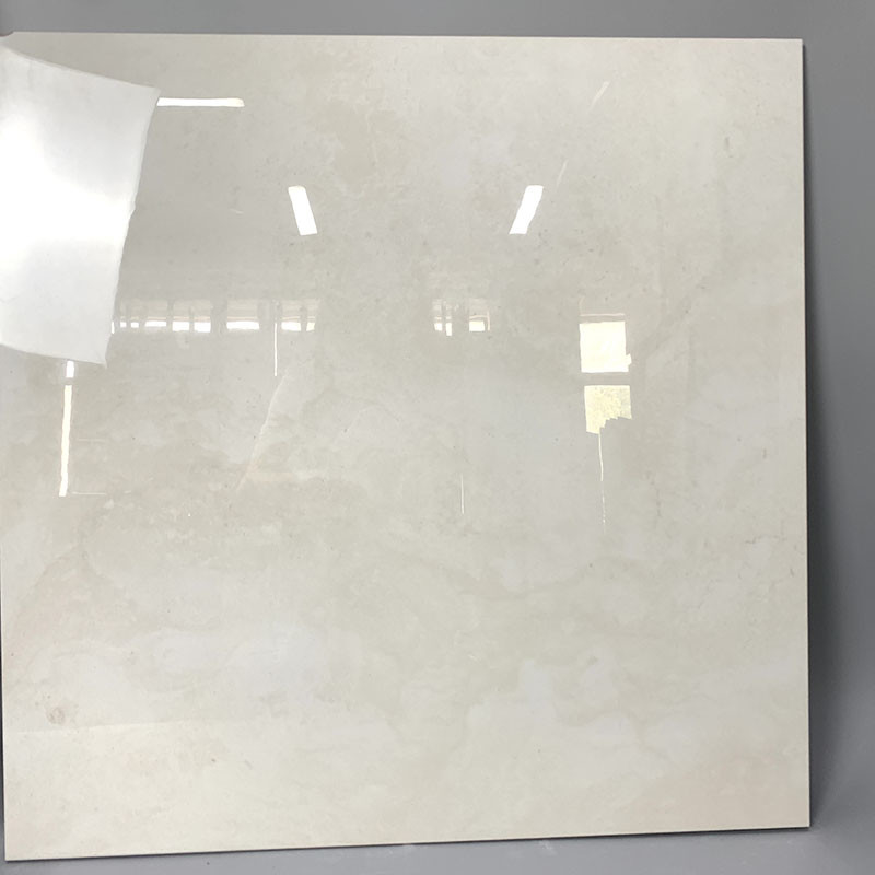 600x600mm تمام بدنه سفید رنگ کاشی دیواری کفپوش سنگ مرمر لعابدار صیقلی ضد لغزش