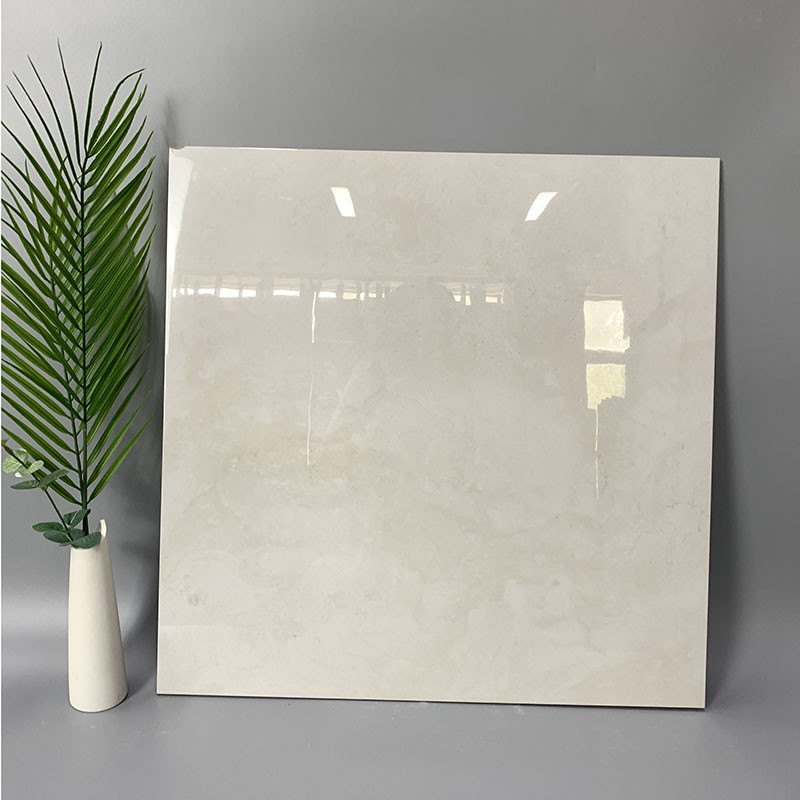 600x600mm تمام بدنه سفید رنگ کاشی دیواری کفپوش سنگ مرمر لعابدار صیقلی ضد لغزش