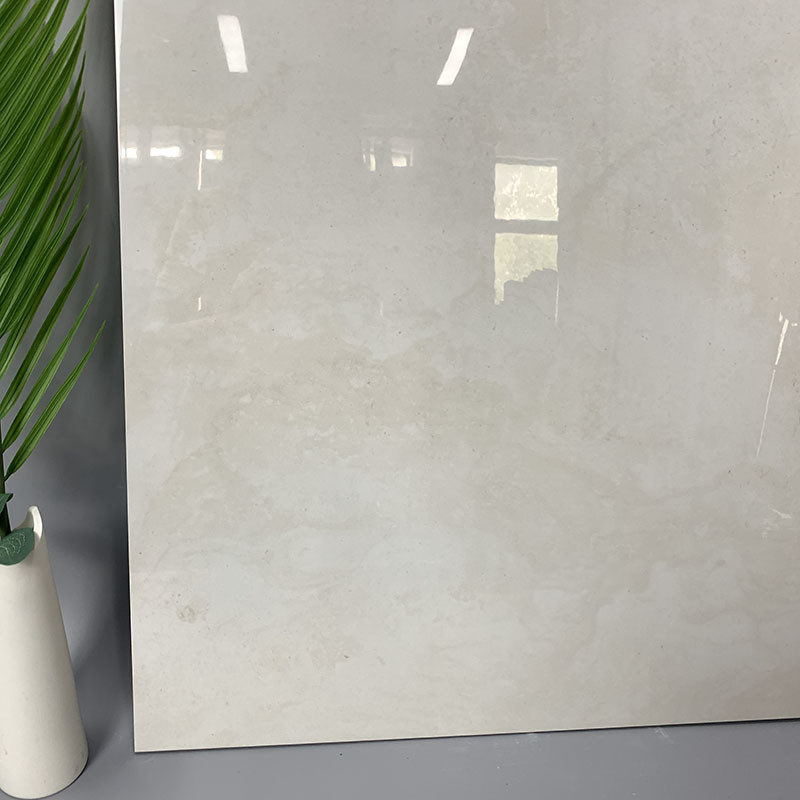 600x600mm تمام بدنه سفید رنگ کاشی دیواری کفپوش سنگ مرمر لعابدار صیقلی ضد لغزش