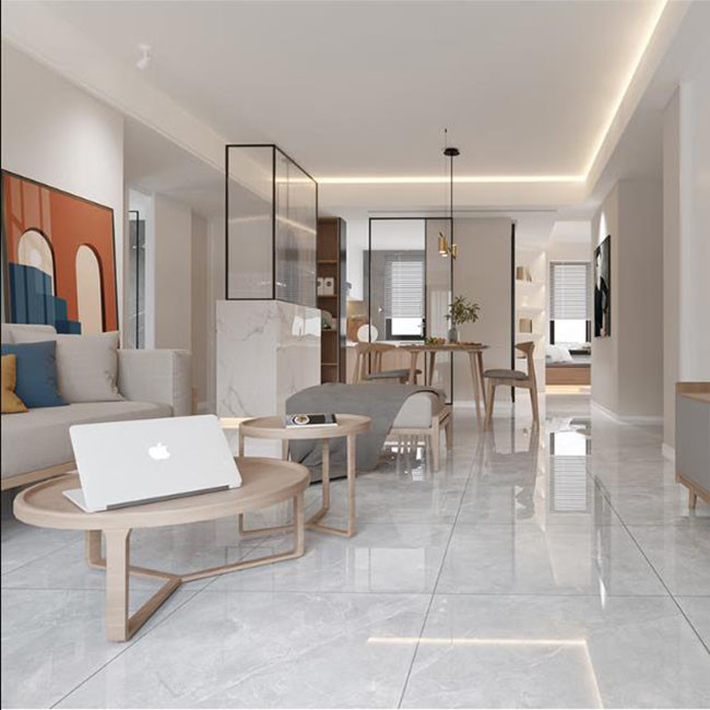 کاشی کف سنگ مرمر چینی فوشان 60*60 کاشی تمام بدنه مقاوم در برابر اسید