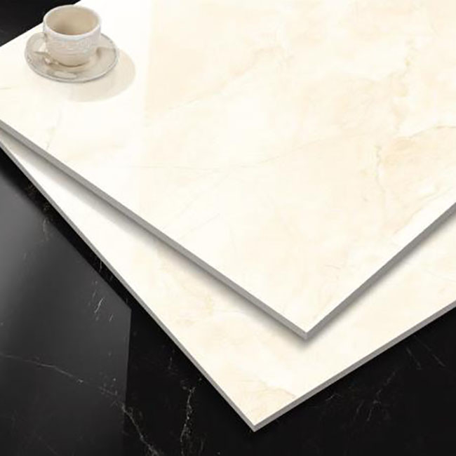 کاشی لعاب دار صیقلی زرد روشن کاشی دیواری کف چینی کاشی مرمری ضد لغزش 600*600 میلی متر