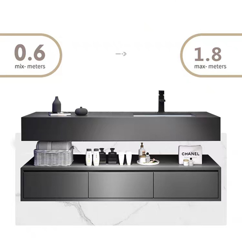 حمام روشویی 60 سانتی متری با سینک و کابینت کناری دیواری کابینت حمام ضد آب