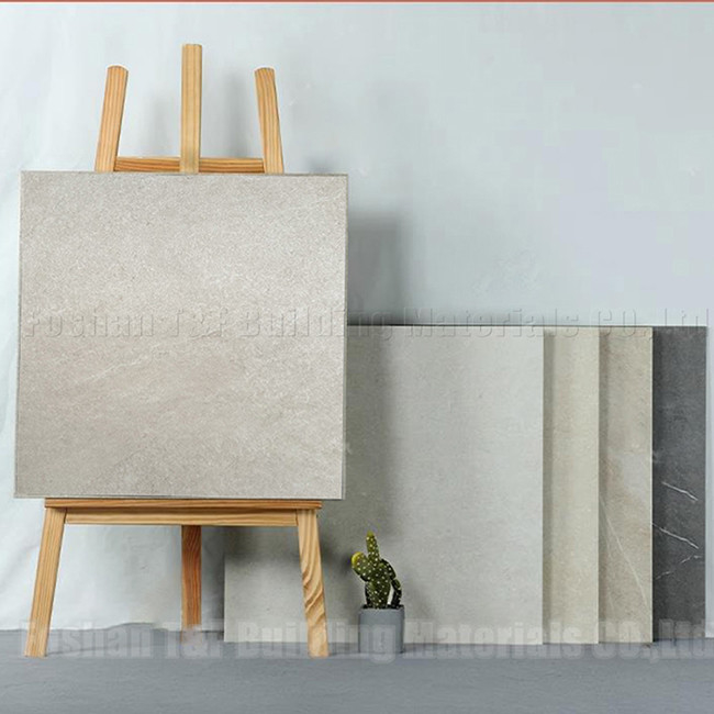 ضد لغزش پورسلن 600x600mm کاشی های کف روستایی تبلیغاتی کاشی های روستایی رنگ زرد