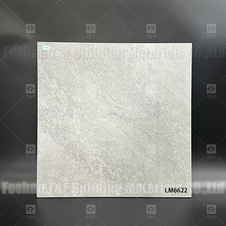 کاشی های سرامیکی مرمر خاکستری 60x60mm برای کف و دیوار اتاق خواب کاشی های چینی روستایی
