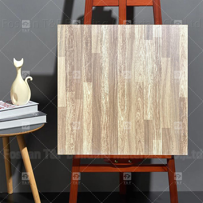 600x600mm کاشی های کف روستایی تمام بدن سطح بافت چوبی کاشی های غیر لغزنده چینی