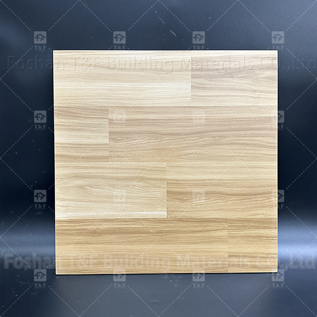 600x600mm کاشی های کف روستایی تمام بدن سطح بافت چوبی کاشی های غیر لغزنده چینی