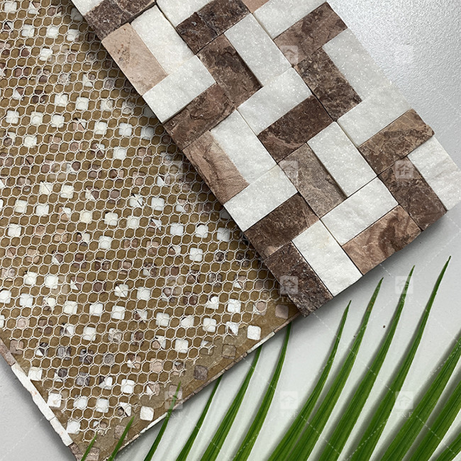 سنگ مرمر نگاه موزاییک کاشی سطح مات تزئین حمام آشپزخانه Backsplash
