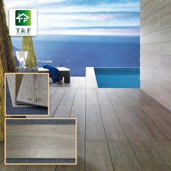 کاشی و سرامیک دانه چوب لعابدار بدون لغزش 200x1000 میلی متر رنگ قهوه ای / برنزه