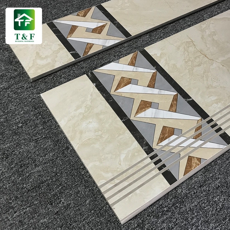 کاشی های کف سرامیک طرح دار چینی رنگ جید به سبک چینی