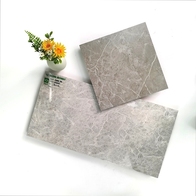 کاشی و سرامیک لعابدار 300x600mm رنگ خاکستری حمام داخلی