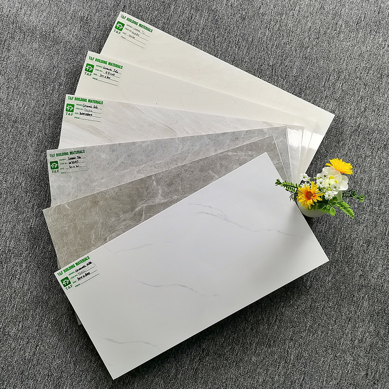 کاشی و سرامیک لعابدار 300x600mm رنگ خاکستری حمام داخلی